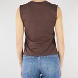 Top Cioccolato in jersey con pizzo RA6152J5003 90913 BLUGIRL 