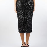 Gonna Nero in paillettes RENNES 1 MARELLA 