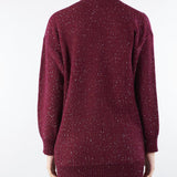 Cardigan Bordeaux in lana con paillettes NERONE 3 MARELLA 