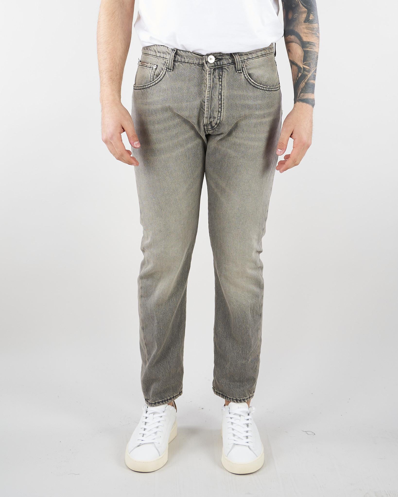 Jeans Grigio cinque tasche XJ3252 98 YES LONDON 