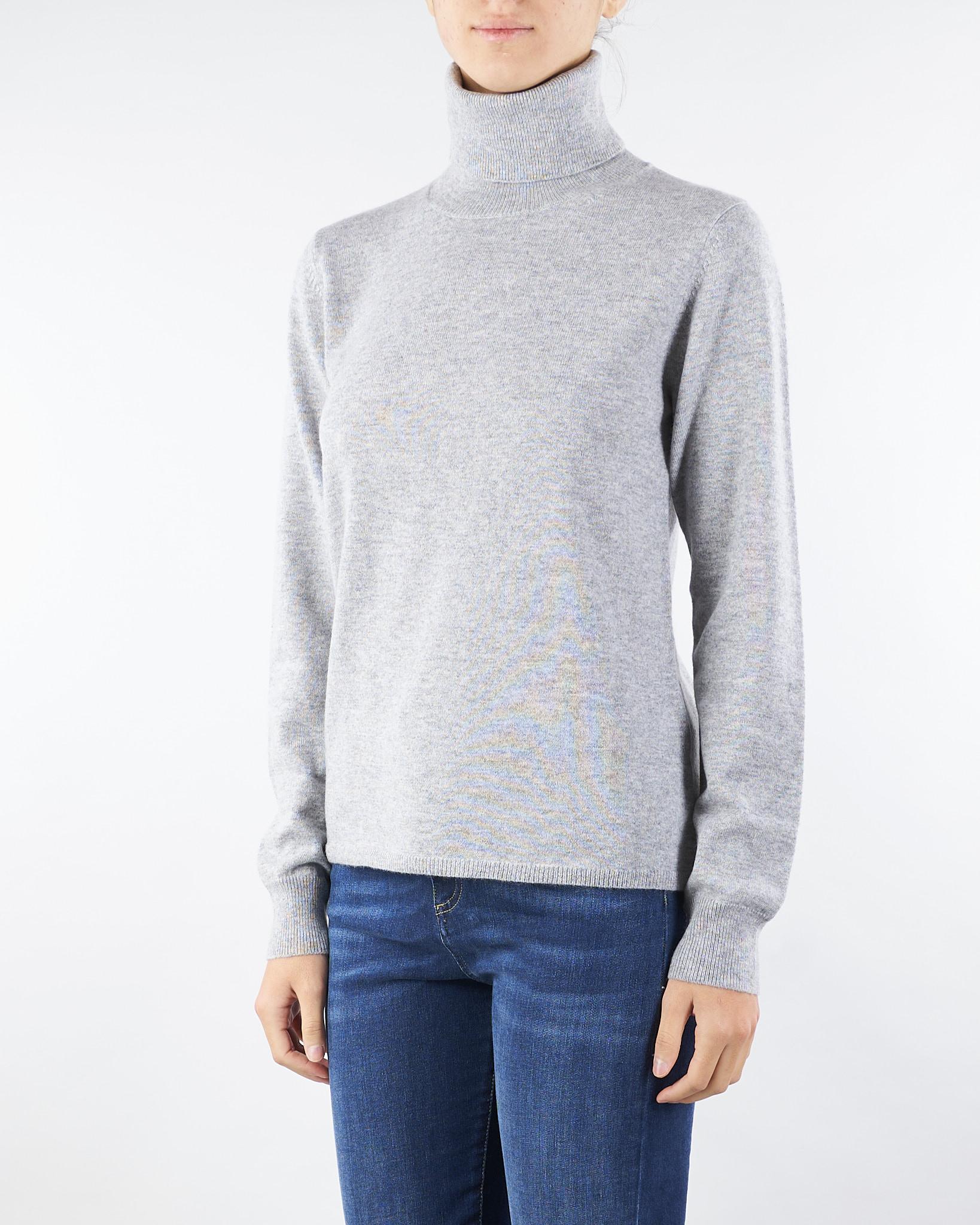 Maglia Grigio collo alto in lana e cachemire EDUCATA 7 MAX MARA STUDIO 