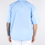 Camicia Azzurro in cotone con maniche corte