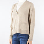 Cardigan Beige in filato di cachemire OMBRA 2 MAX MARA WEEKEND 