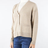 Cardigan Beige in filato di cachemire OMBRA 2 MAX MARA WEEKEND 