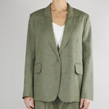 Blazer Verde con bordi sfrangiati TAB0049 17 VICOLO 