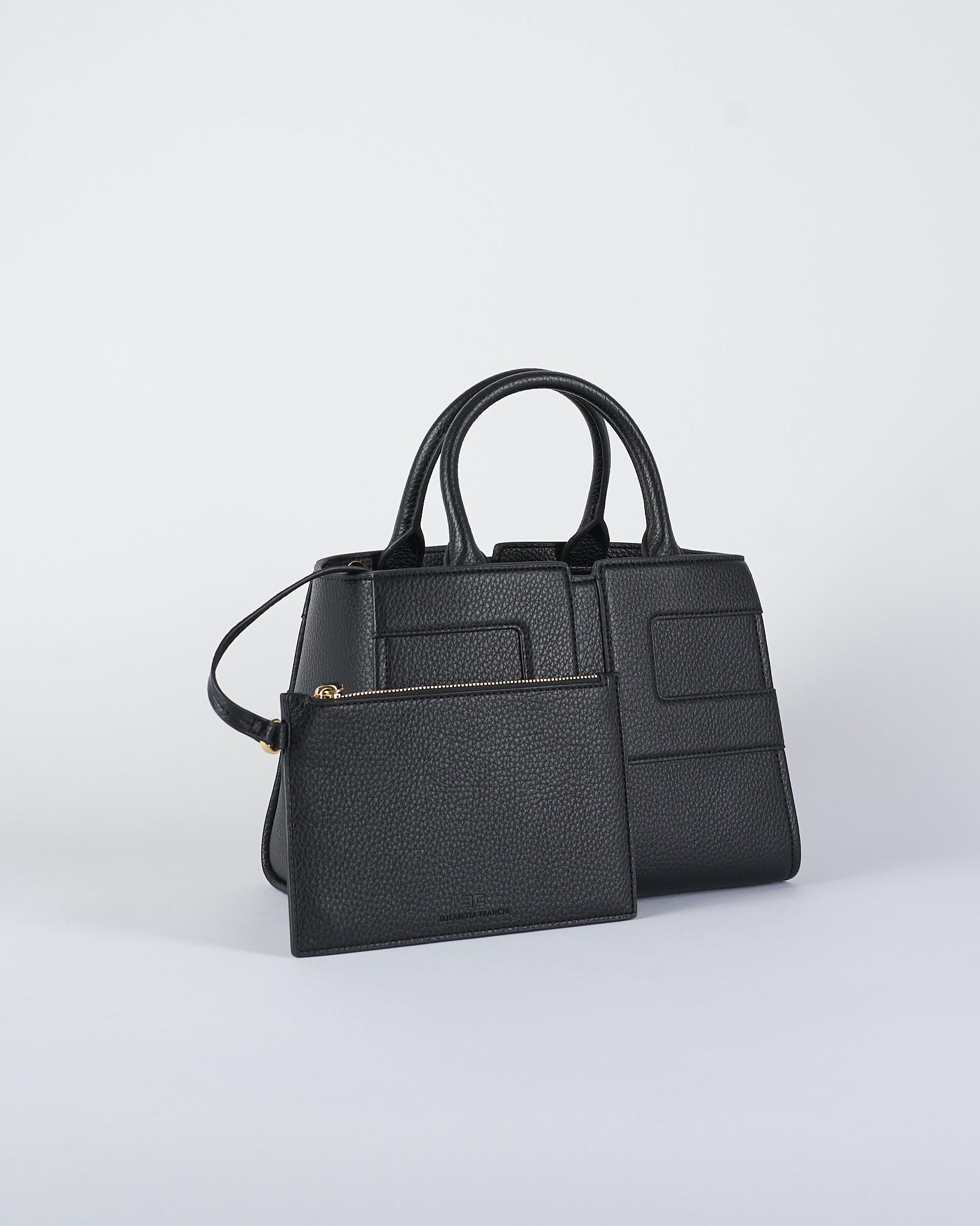 Borsa Nero tote media con logo BS35A56E2 110 ELISABETTA FRANCHI 