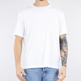 T-shirt basic Bianco in jersey lucido