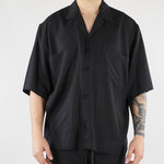 Camicia Nero in tessuto fluido Relaxed fit CA3626 9 I'M BRIAN 