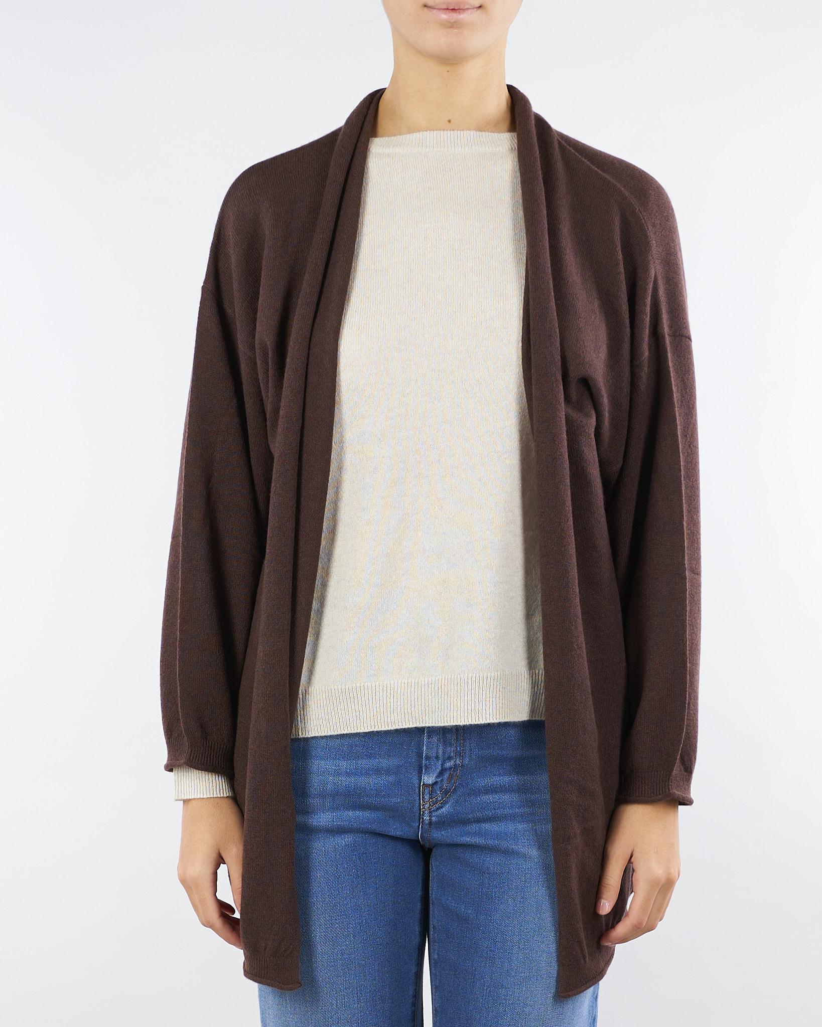 Cardigan Marrone in puro cashmere ESSERE 8 MARELLA 