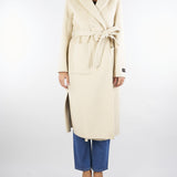 Cappotto Burro in lana con cappuccio D47ED064EY7 MF252 ERMANNO BY ERMANNO SCERVINO 