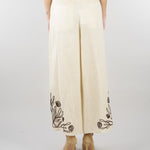 Pantalone Panna in lino con ricami MLLDOLCE 3 MARELLA 