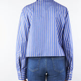 Camicia Blu-Rosso in cotone a righe CA01501 V0744 SIMONA CORSELLINI 