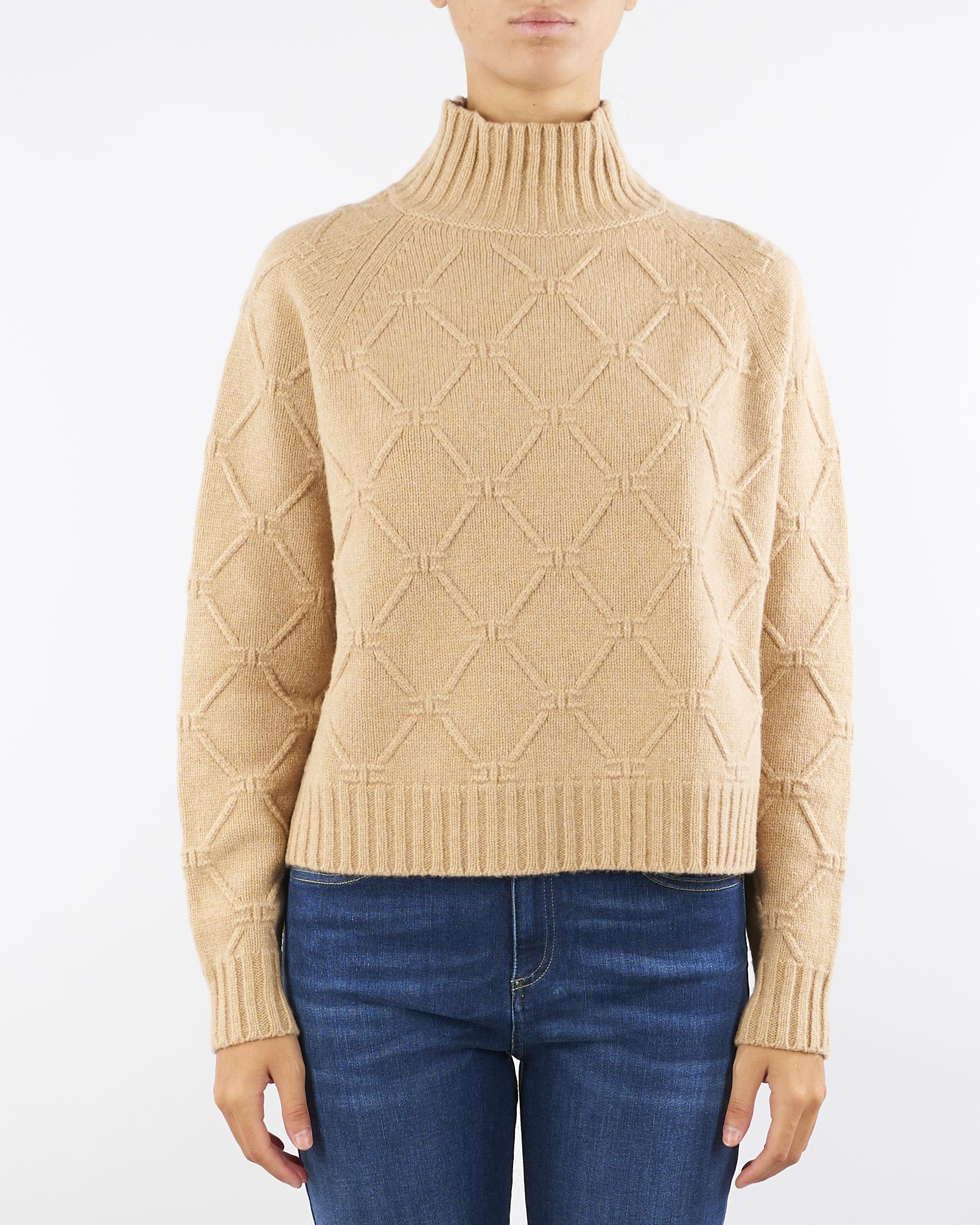 Pullover Honey in maglia con losanghe jacquard MK55T57E2 EA2 ELISABETTA FRANCHI 