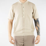 Polo jacquard Beige in maglia lavorata A027F300 1420 PAOLO PECORA 