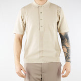 Polo jacquard Beige in maglia lavorata A027F300 1420 PAOLO PECORA 