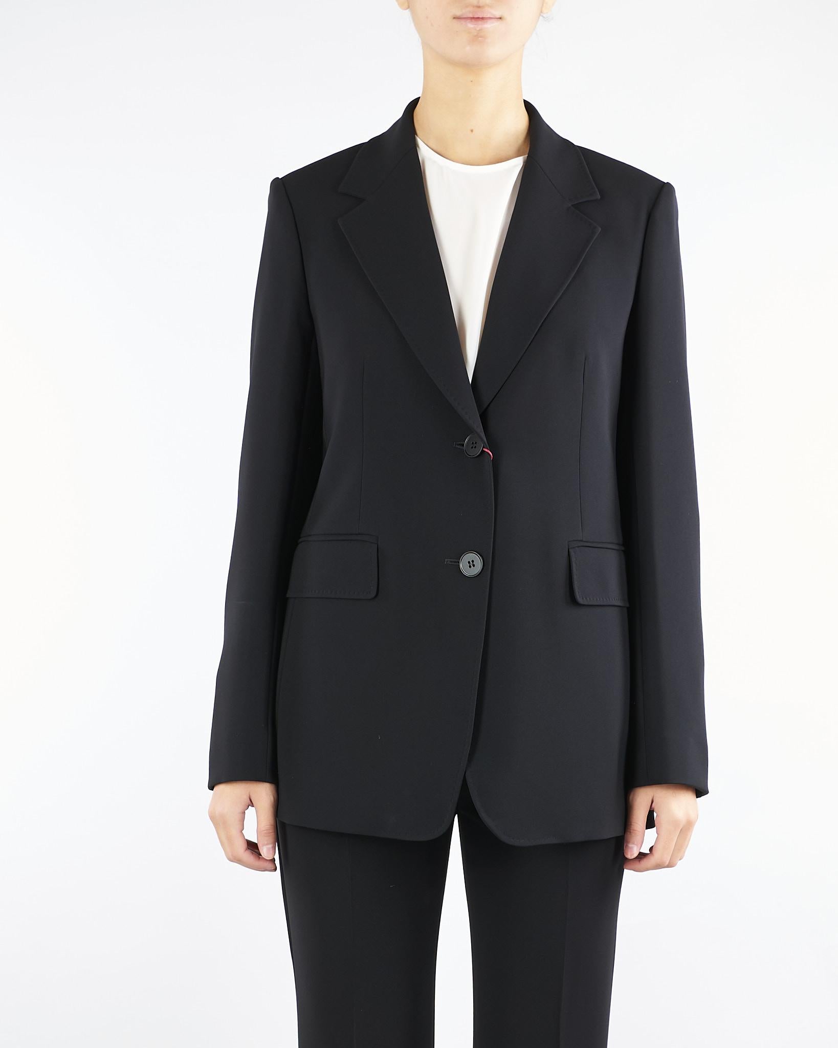 Blazer Nero monopetto in cady LINZ 1 MAX MARA STUDIO 