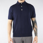 Polo in maglia Blu a costa piatta 4032M508263312 89 MANUEL RITZ 