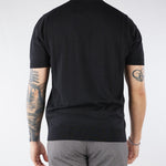 Maglia Nero in pura seta e cotone A010F200 9000 PAOLO PECORA 