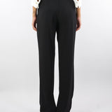 Pantaloni Nero in crêpe leggero PA11757E2 110 ELISABETTA FRANCHI 