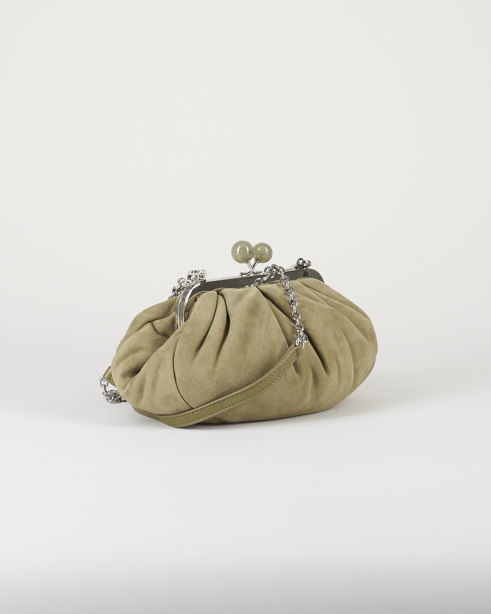 Pasticcino Bag small Verde in suede WKAVALOIS 15 MAX MARA WEEKEND 