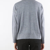 Cardigan Grigio in lana merinos Camelia CAMELIA 742 NENETTE 