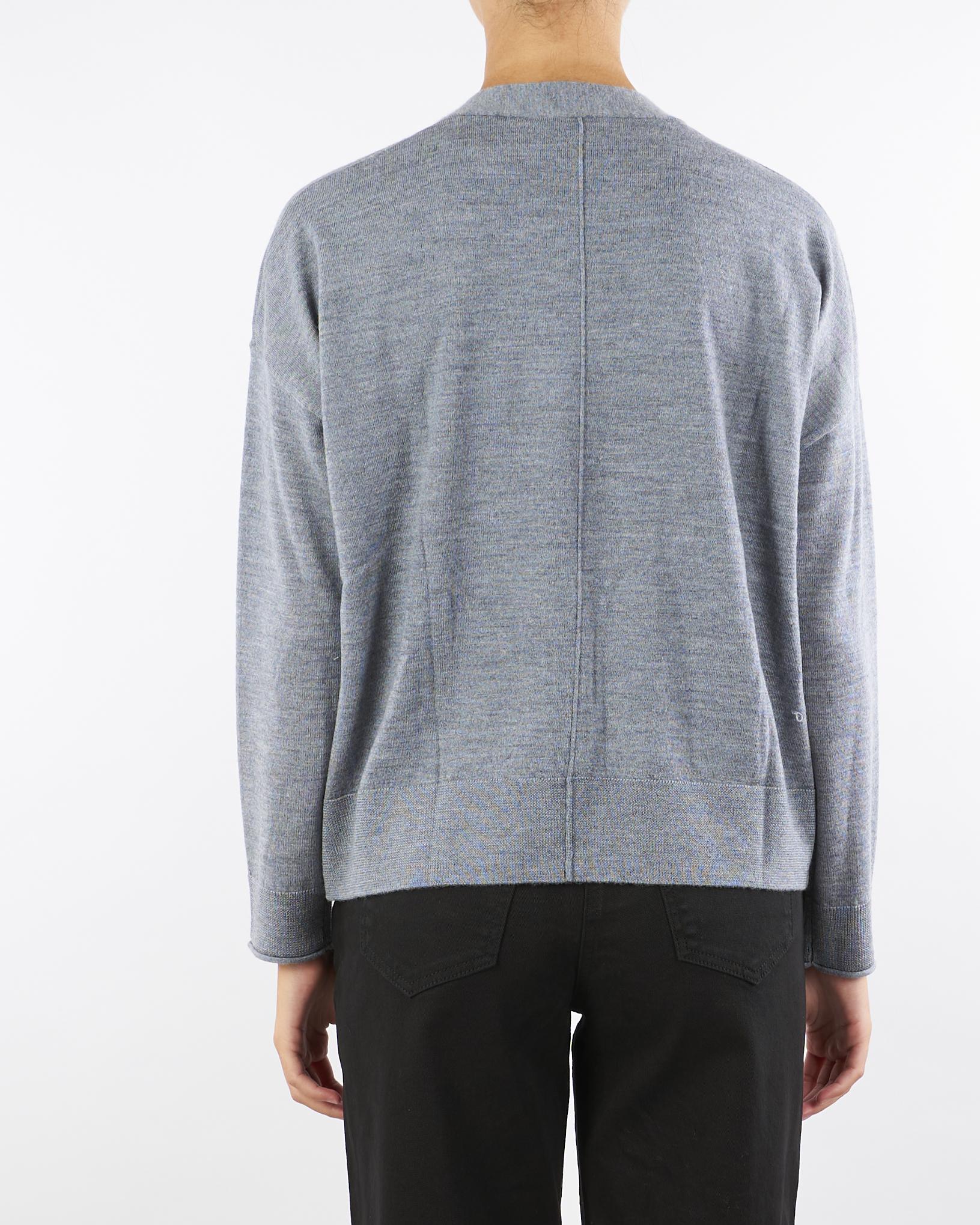 Cardigan Grigio in lana merinos Camelia CAMELIA 742 NENETTE 