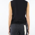 Top Nero in filato di viscosa stretch NAZIONE 14 MAX MARA WEEKEND 