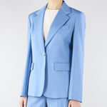 Blazer Azzurro in lana stretch WKDLAMINE 5 MAX MARA WEEKEND 