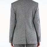 Blazer Nero-Bianco doppiopetto in jersey BOSH 2 MAX MARA STUDIO 