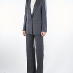 Blazer Antracite regular fit in flanella BOLSENA 3 MAX MARA STUDIO 