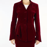 Giacca Bordeaux in velluto ACT15182GI1043 85 ACTUALEE 