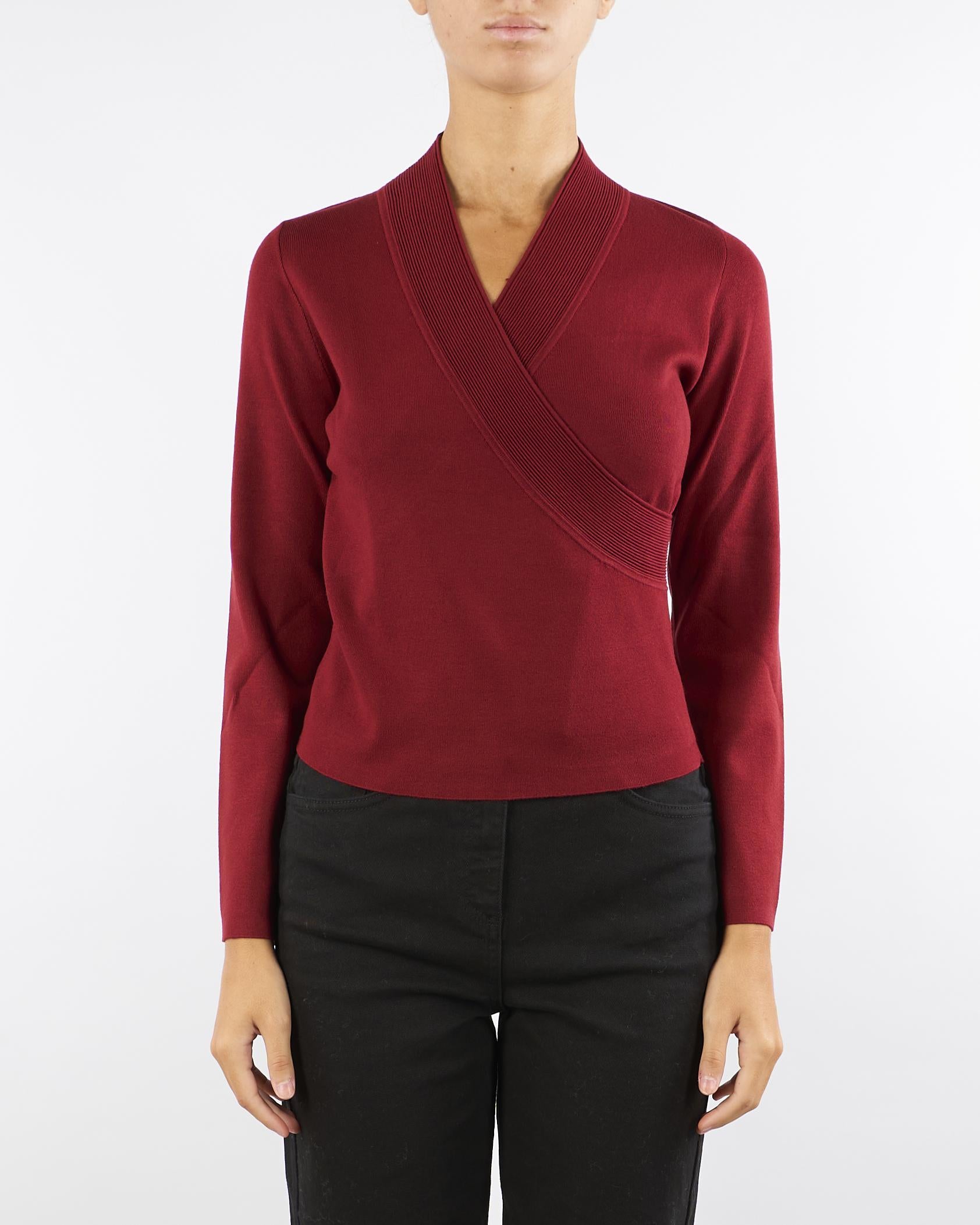 Maglia Rubino con incrocio Malesia MALESIA 503 NENETTE 