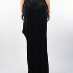 Gonna Nero in velluto con fiocco AT301 99 ATELIER LEGORA 