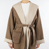 Cappotto corto Terra in double mistolana mélange<BR/> PM0165150975 220 SEVENTY 