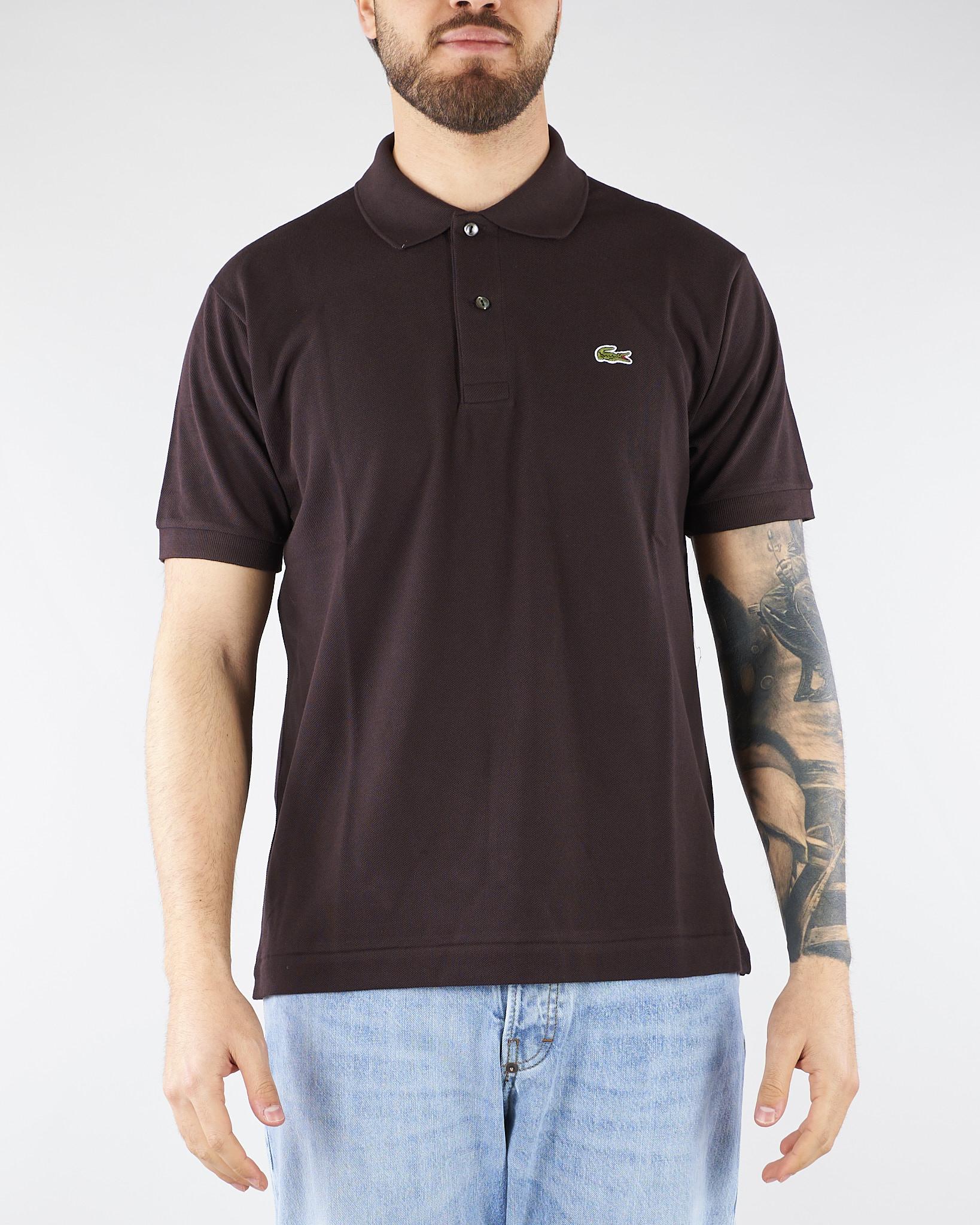 Polo Marrone dal taglio classico L.12.12 Original 1212 3LA LACOSTE 