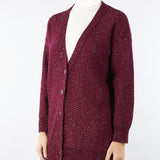 Cardigan Bordeaux in lana con paillettes NERONE 3 MARELLA 