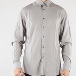 Camicia fluida Grigio in viscosa LC26001 N016 LOW BRAND 