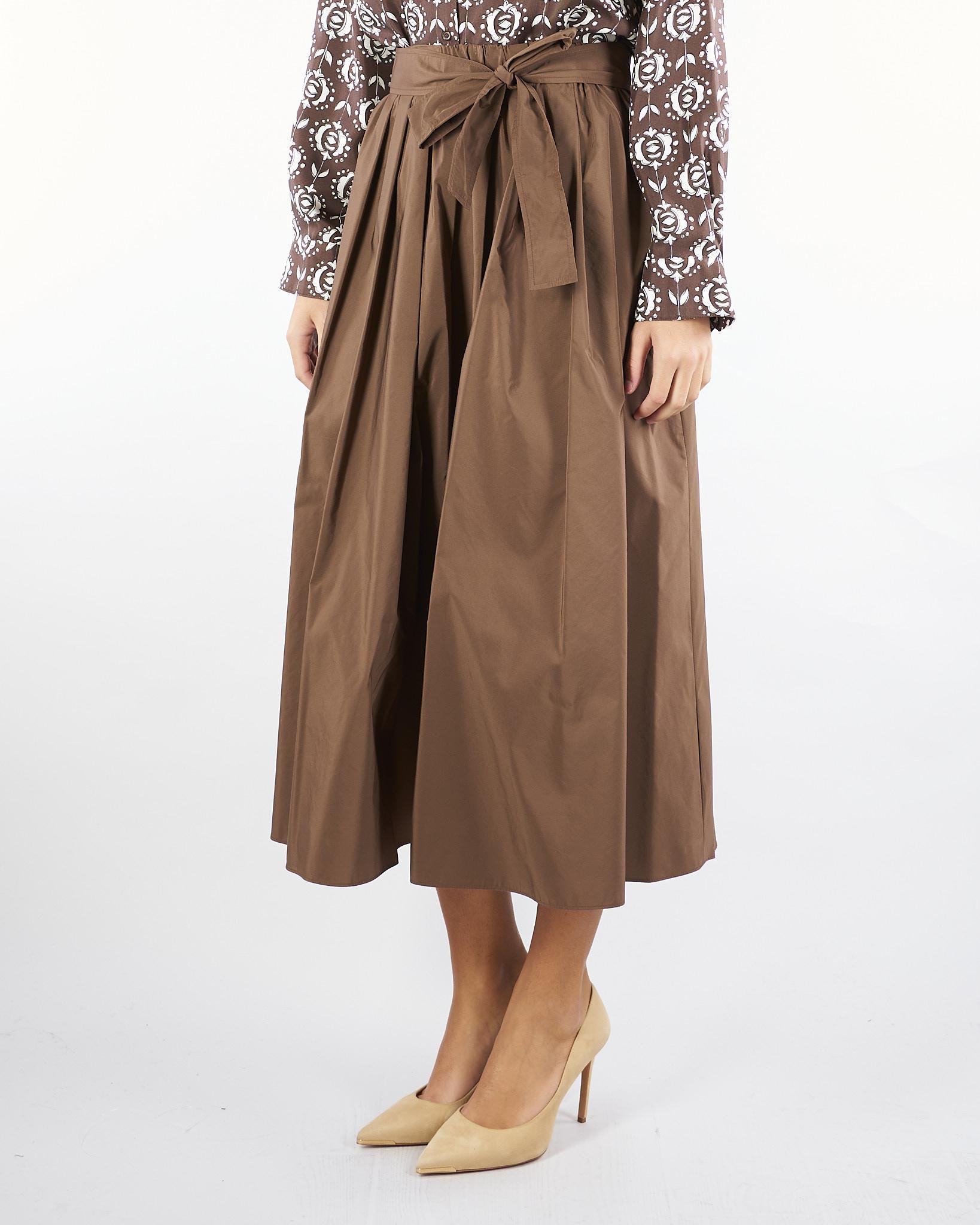 Gonna midi Terra di taffetà ZARDA 19 MAX MARA WEEKEND 