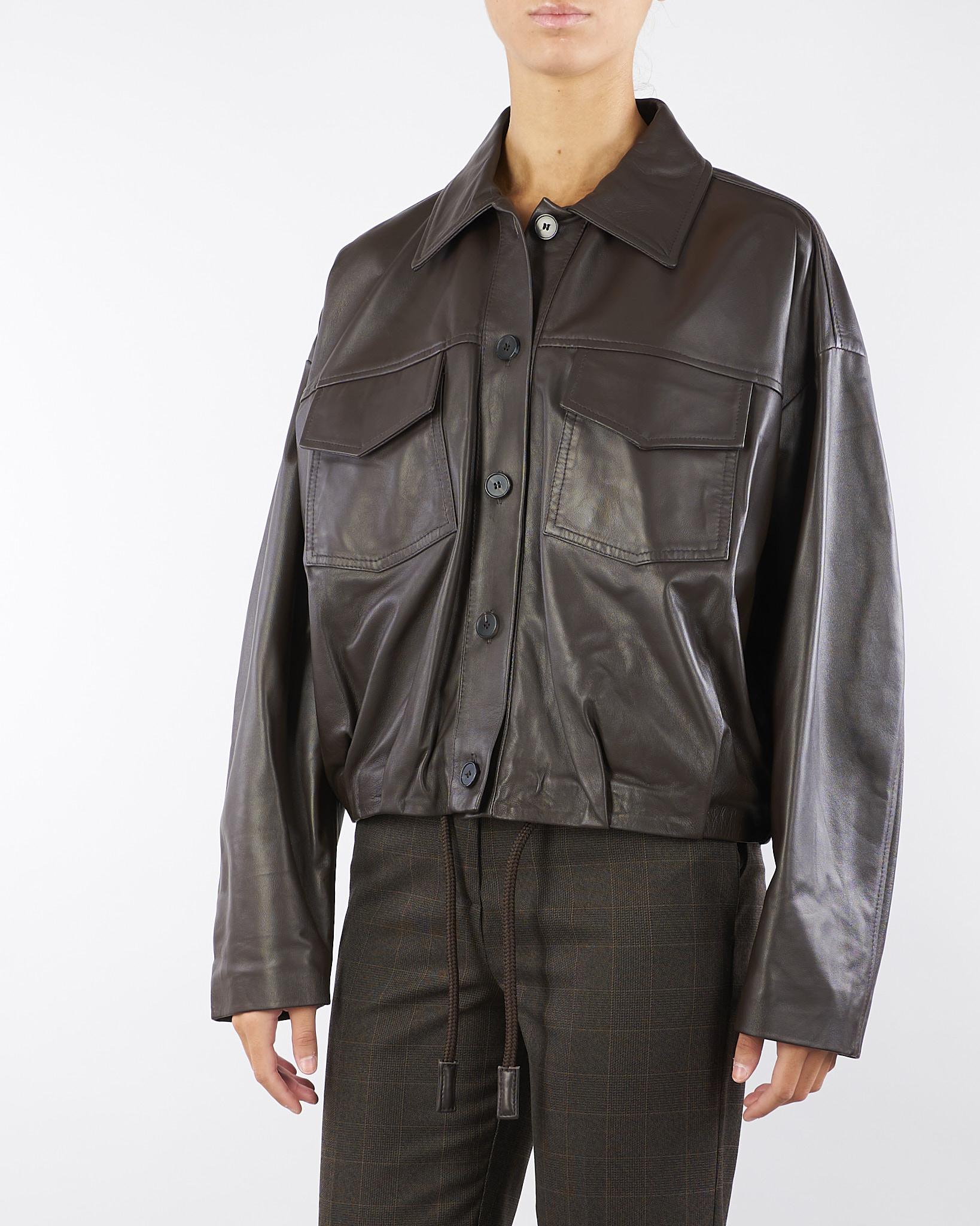 Bomber Moro in vera pelle TF0272 69 VICOLO 