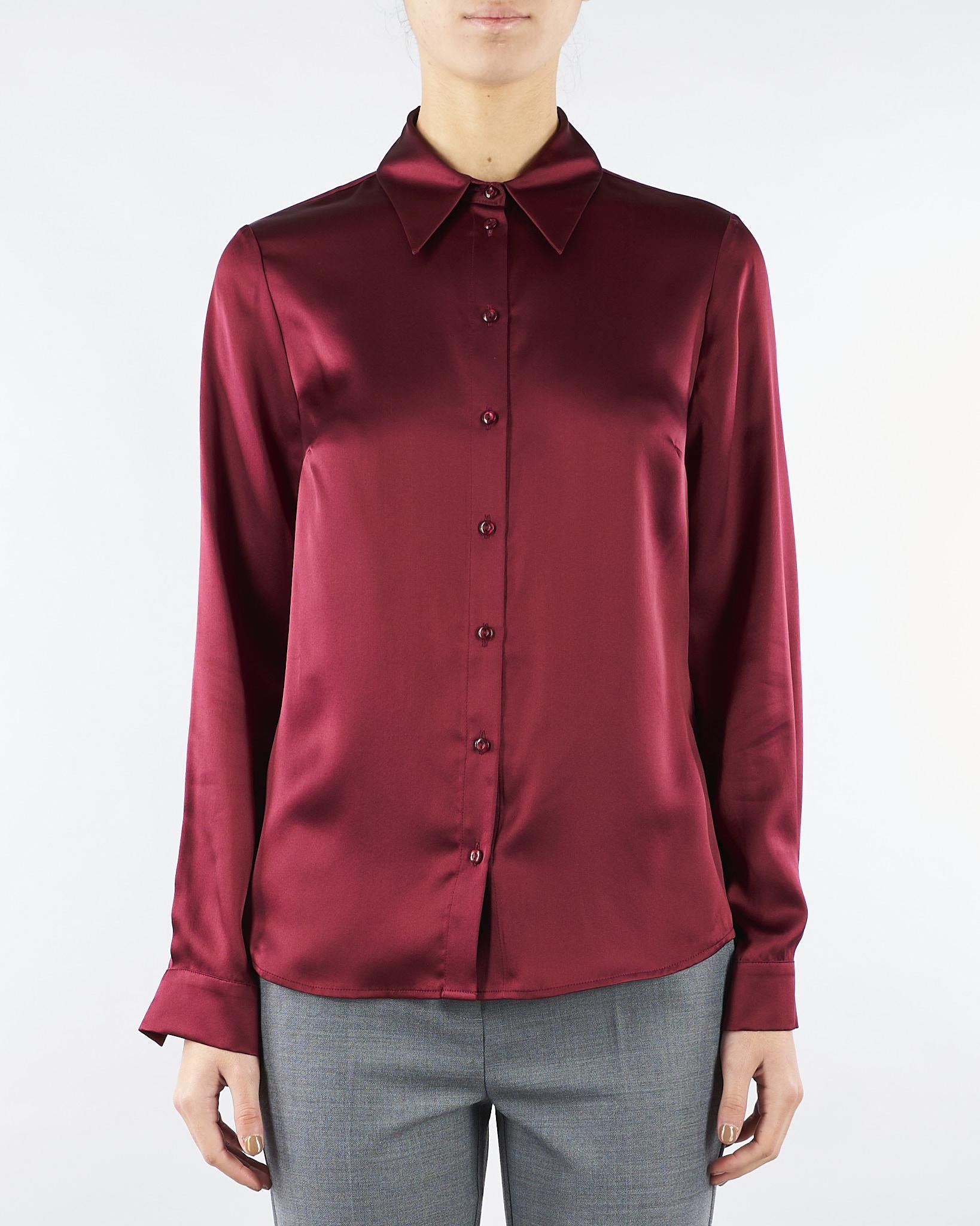 Camicia Rubino in seta FAUSTINA 503 NENETTE 