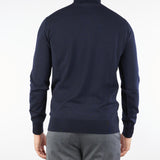 Maglia Dolcevita Blu in pura lana merinos finezza 16 A003F001 6462 PAOLO PECORA 