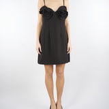 Abito corto con rose