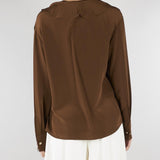 Blusa Terra in seta con volant MSTEPICA 49 MAX MARA STUDIO 