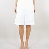Bermuda Bianco lungo in tela di lino MSTCARAVAN 2 MAX MARA STUDIO 