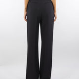 Pantaloni Nero in crêpe con accessorio gioiello PA09956E2 110 ELISABETTA FRANCHI 