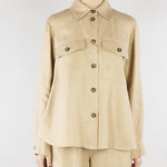 Giacca Sabbia Workwear in lino WKIPOMPOSA 1 MAX MARA WEEKEND 