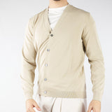 Cardigan Beige in puro cotone DK17002 30 DIKTAT 