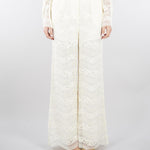 Pantaloni Burro ampi in pizzo macramè TP2901 59 TWIN SET 