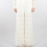 Pantaloni Burro ampi in pizzo macramè TP2901 59 TWIN SET 