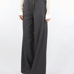 Pantalone Antracite microfantasia con elastico in vita RI9CO33 80 ANGELA DAVIS 